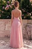 Corset A Line Blue Flower Maxi Wedding Guest Dress