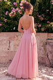 Corset A Line Blue Flower Maxi Wedding Guest Dress