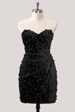 Bodycon Corset Strapless Sequin Light Blue Homecoming Dress