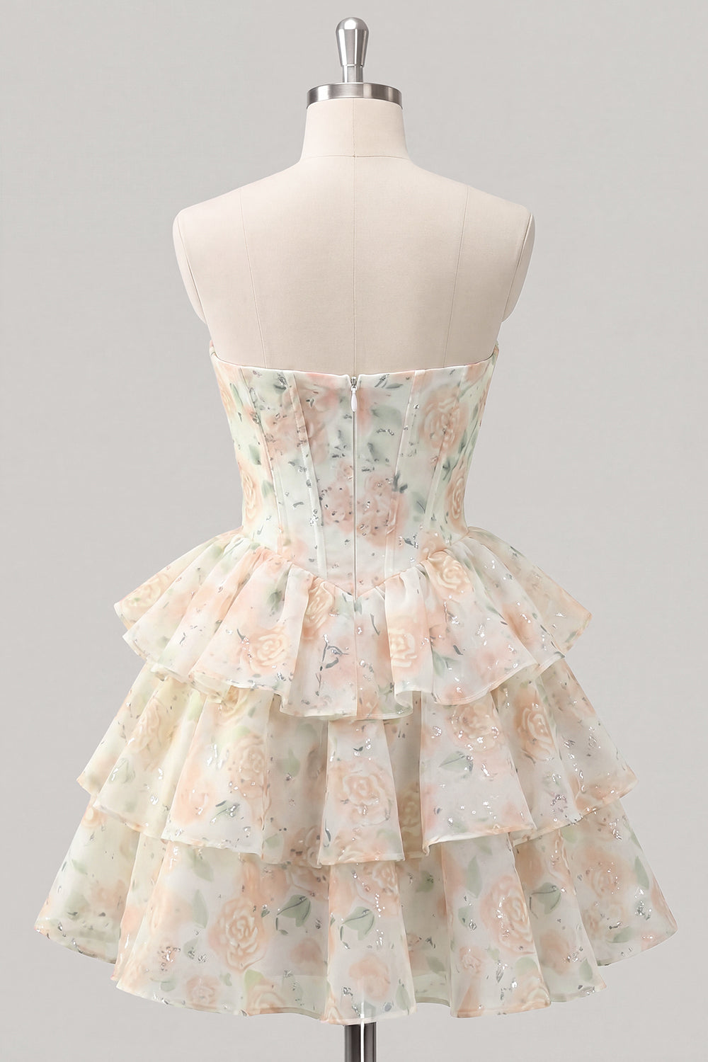 light pink strapless homecoming dress Zapaka Women Pink Short Homecoming Dress Strapless A Line Tulle Cocktail Dress, Pink / L