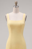 Mint Green Square Neck Bodycon Short Homecoming Dress with Ruffles