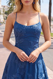 Dark Green A Line Short Homecoming Dress with Lace-up Back
