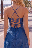 Dark Green A Line Short Homecoming Dress with Lace-up Back