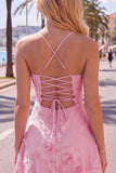 Dark Green A Line Short Homecoming Dress with Lace-up Back