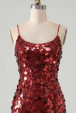 Champagne Sequin Bodycon Short Homecoming Dress