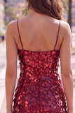 Champagne Sequin Bodycon Short Homecoming Dress