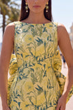 Blue Jacquard Boat Neck Bodycon Short Homecoming Dress with Bow