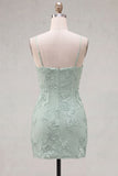 Pink Floral Cowl Neck Short Homecoming Dress