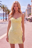 Pink Floral Cowl Neck Short Homecoming Dress