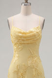 Pink Floral Cowl Neck Short Homecoming Dress
