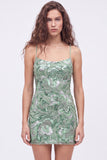 Light Green Bodycon Sequin Homecoming Dress with Lace-up Back