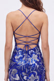 Light Green Bodycon Sequin Homecoming Dress with Lace-up Back