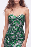 Strapless Royal Blue Sequin Bodycon Short Homecoming Dress