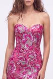 Strapless Royal Blue Sequin Bodycon Short Homecoming Dress