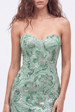 Strapless Royal Blue Sequin Bodycon Short Homecoming Dress
