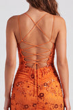 Bodycon Sequin Beaded Pink Homecoming Dress with Lace-up Back