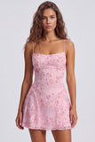 Orange Sequin Beaded A Line Homecoming Dress with Lace-up Back