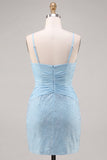 Dark Green Corset Beaded Bodycon Short Homecoming Dress