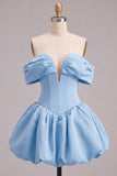 Off the Shoulder A Line Corset Red Homecoming Dress