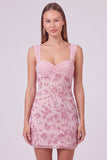 Pink Bodycon Sequin Short Homecoming Dress