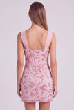 Pink Bodycon Sequin Short Homecoming Dress