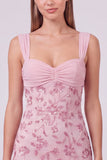 Pink Bodycon Sequin Short Homecoming Dress