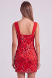 Pink Bodycon Sequin Short Homecoming Dress