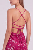 Red Bodycon Sequin Beaded Short Homecoming Dress with Lace-up Back