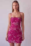 Green Beaded Spaghetti Straps Bodycon Short Homecoming Dress