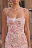 Strapless Pink Appliqued Corset Short Homecoming Dress