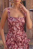 Red Sequin Bodycon Homecoming Dress with Bows