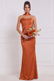 Sage Green 2 Piece Strapless 3D Flower Corset Bridesmaid Dress with Scarf