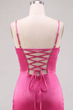 Fuchsia Beaded Cut Out Bodycon Short Homecoming Dress