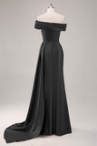 Champagne Mermaid One Shoulder Pleated Long Formal Dress with Side Streamer