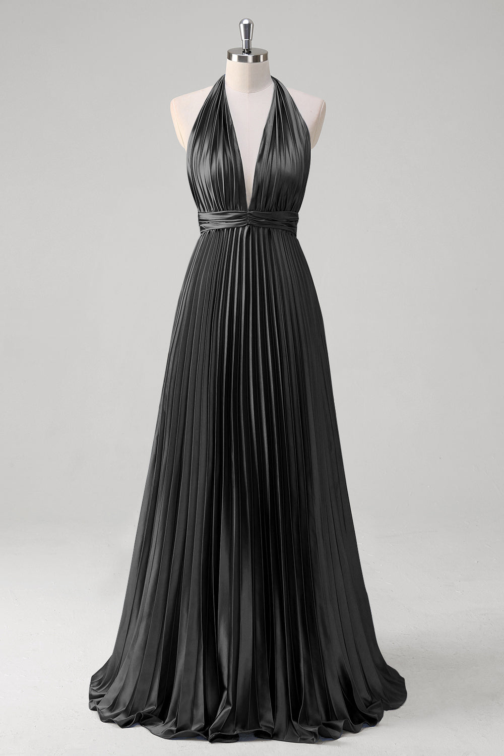 Wedtrend Women Royal Blue Long Bridesmaid Dress A-Line Halter Pleated Open Back Wedding Guest Dress WEDTREND Wedtrend Women Royal Blue Long Bridesmaid Dress A-Line Halter Pleated Open Back Wedding Guest Dress WEDTREND