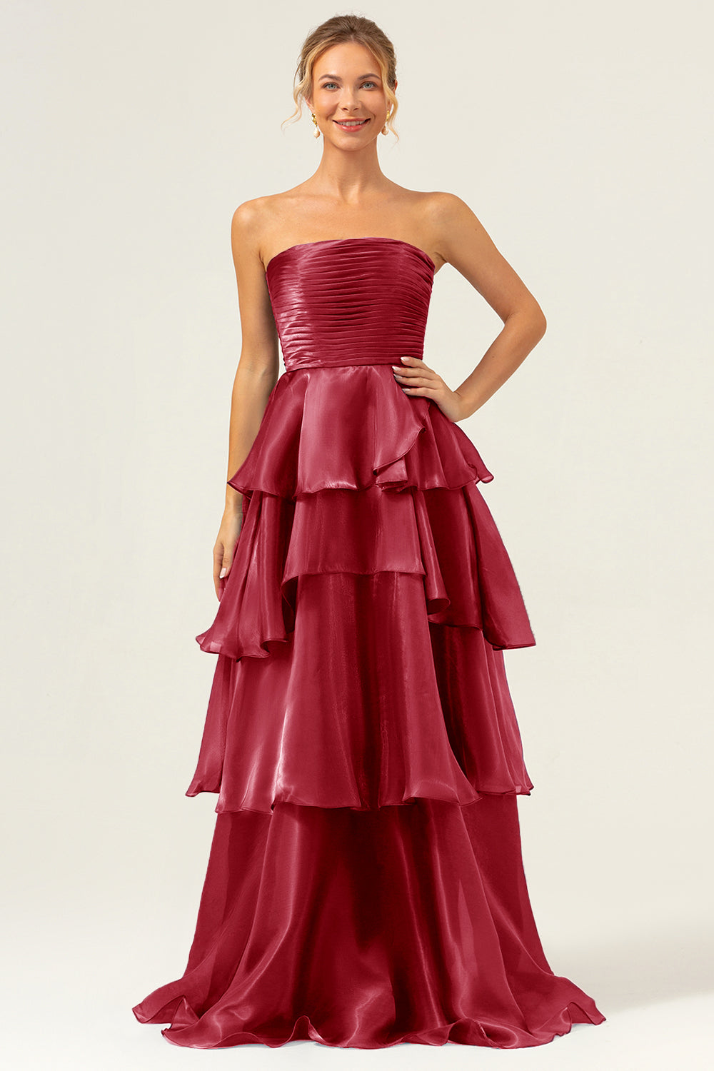 Wedtrend Women Dark Navy Tiered Maxi Dress A Line Strapless Wedding Guest Dress Tiered Pleated Ruffled Prom Dress – WEDTREND Wedtrend Women Dark Navy Tiered Maxi Dress A Line Strapless Wedding Guest Dress Tiered Pleated Ruffled Prom Dress – WEDTREND