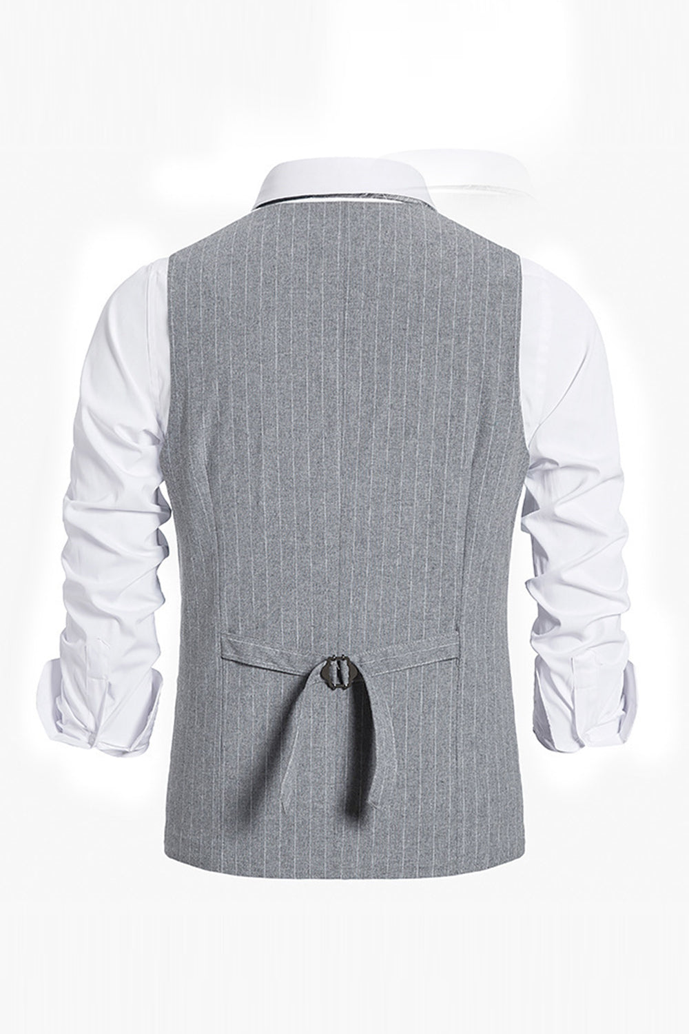 Wedtrend Men's Grey Suit Vest Single Breasted Slim Fit Striped Business Formal Vest – WEDTREND Wedtrend Men's Grey Suit Vest Single Breasted Slim Fit Striped Business Formal Vest – WEDTREND