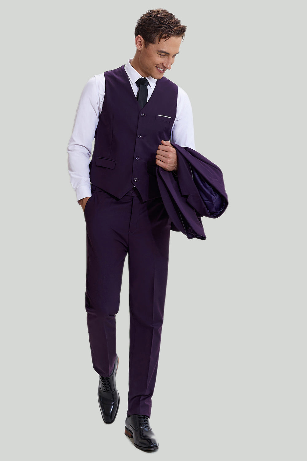 Wedtrend Men's Suits Purple Notched Lapel 3 Piece Prom Wedding Suits and Tuxedo – WEDTREND Wedtrend Men's Suits Purple Notched Lapel 3 Piece Prom Wedding Suits and Tuxedo – WEDTREND