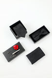 Men's Black Jacquard 5-Piece Accessory Set Tie and Bow Tie Pocket Square Flower Lapel Pin Tie Clip