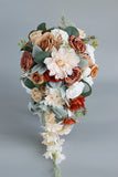 Cascade Silk Flower Bridal Bouquets