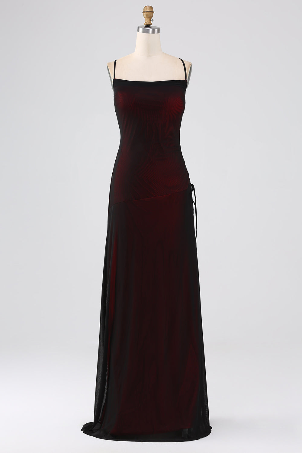 Wedtrend Women Black Blue Sheath Spaghetti Straps Backless Floor Length Bridesmaid Dress With Elasticity WEDTREND Wedtrend Women Black Blue Sheath Spaghetti Straps Backless Floor Length Bridesmaid Dress With Elasticity WEDTREND
