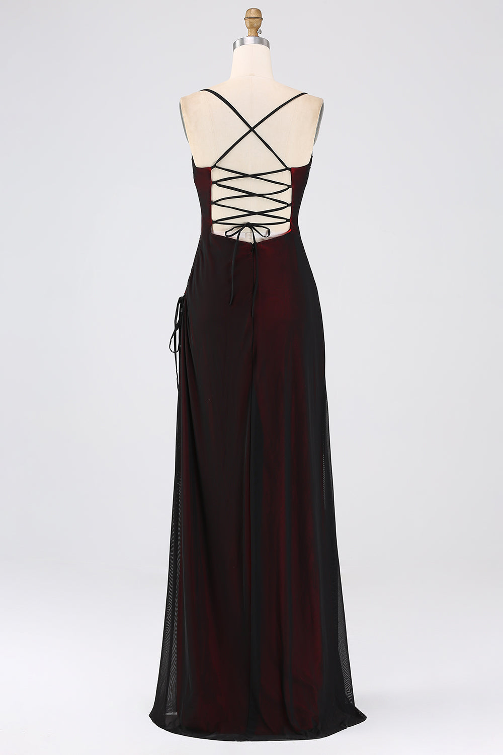 Wedtrend Women Black Blue Bridesmaid Dress Sheath Spaghetti Straps Long Wedding Guest Dress WEDTREND Wedtrend Women Black Blue Bridesmaid Dress Sheath Spaghetti Straps Long Wedding Guest Dress WEDTREND