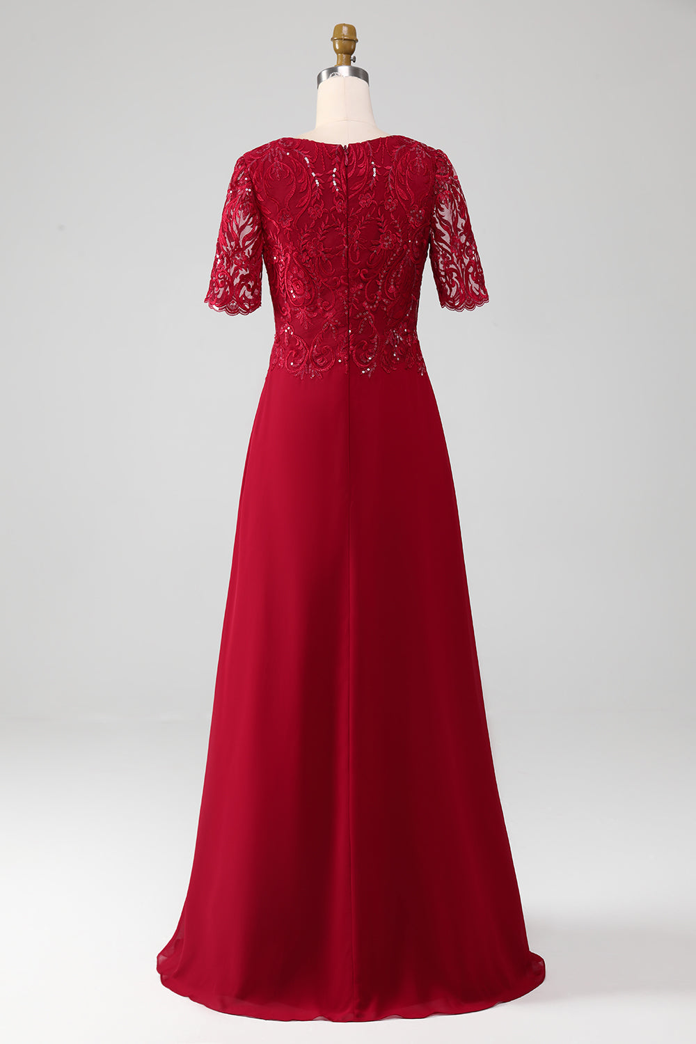 Wedtrend Women Sparkly Burgundy Party Dress A Line Round Neck Sequin Mother of Bride Dress with Appliques WEDTREND Wedtrend Women Sparkly Burgundy Party Dress A Line Round Neck Sequin Mother of Bride Dress with Appliques WEDTREND