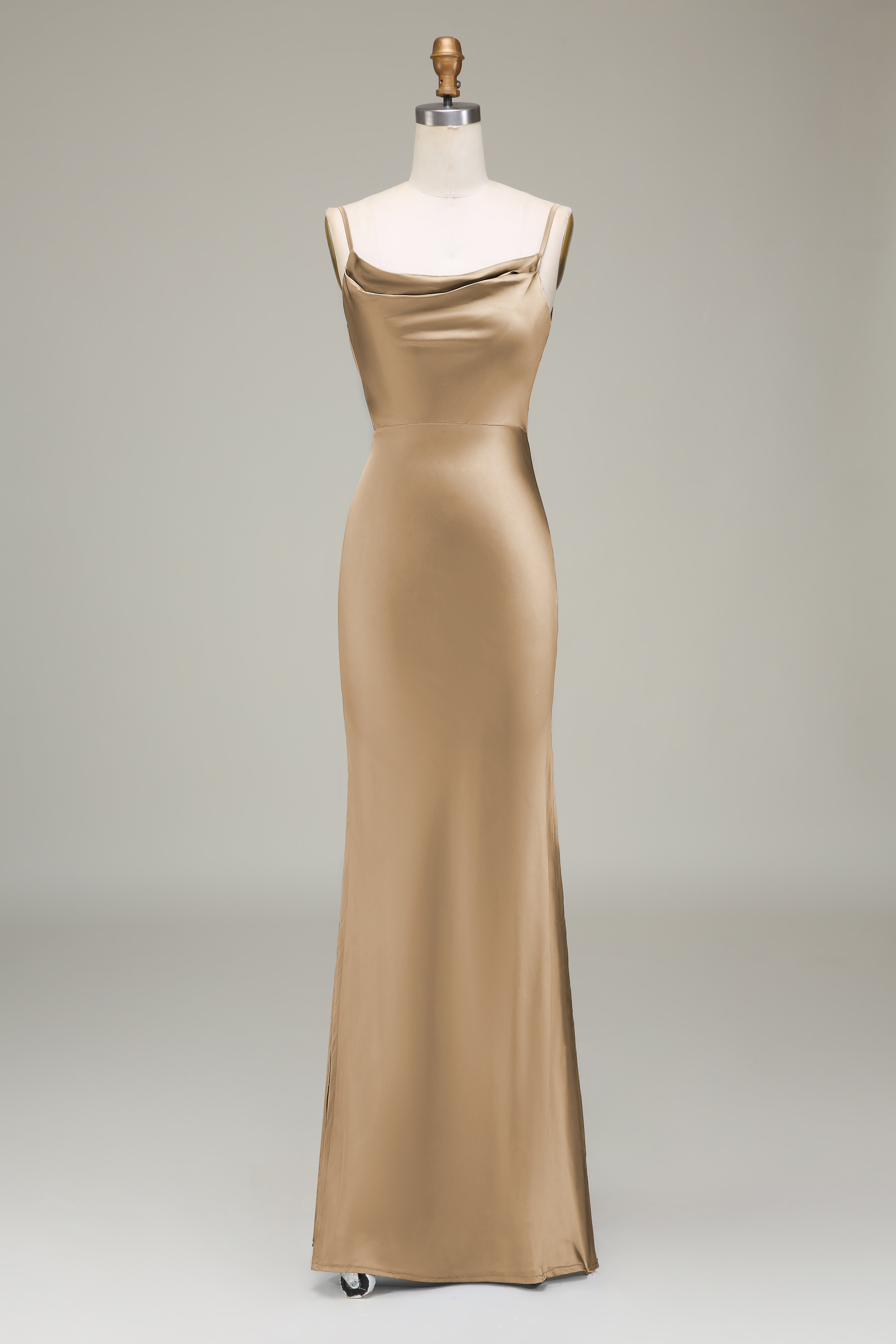 WEDTREND Women Dark Green Bridesmaid Dress Sheath Spaghetti Straps Long Satin Wedding Guest Dress WEDTREND Women Dark Green Bridesmaid Dress Sheath Spaghetti Straps Long Satin Wedding Guest Dress