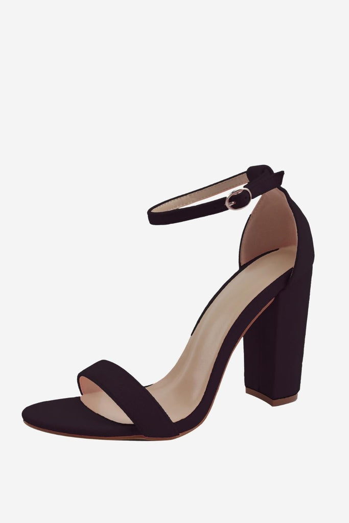 WEDTREND Women One Strap High Heel Chunky Sandals