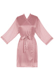 Burgundy Satin Robe - Getting Ready Robe for Brides & Bridesmaids