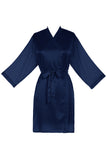 Burgundy Satin Robe - Getting Ready Robe for Brides & Bridesmaids