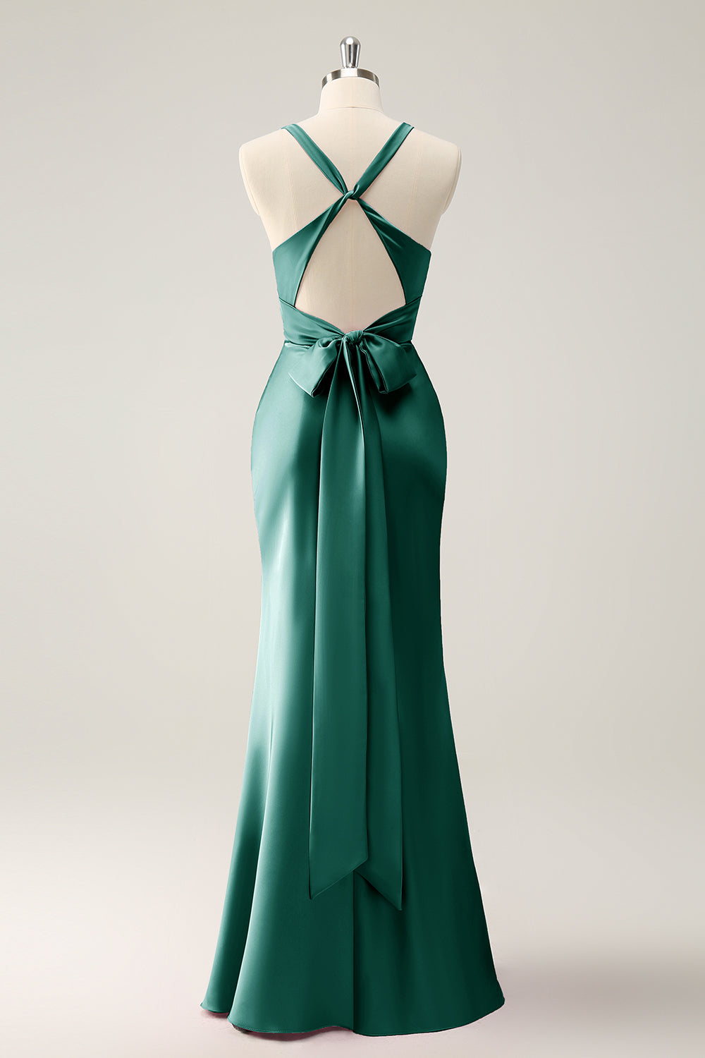 Wedtrend Women Elegant Sage Bridesmaid Dress Mermaid Deep V Neck Pleated Backless long Dress with Lace Up Back WEDTREND Wedtrend Women Elegant Sage Bridesmaid Dress Mermaid Deep V Neck Pleated Backless long Dress with Lace Up Back WEDTREND