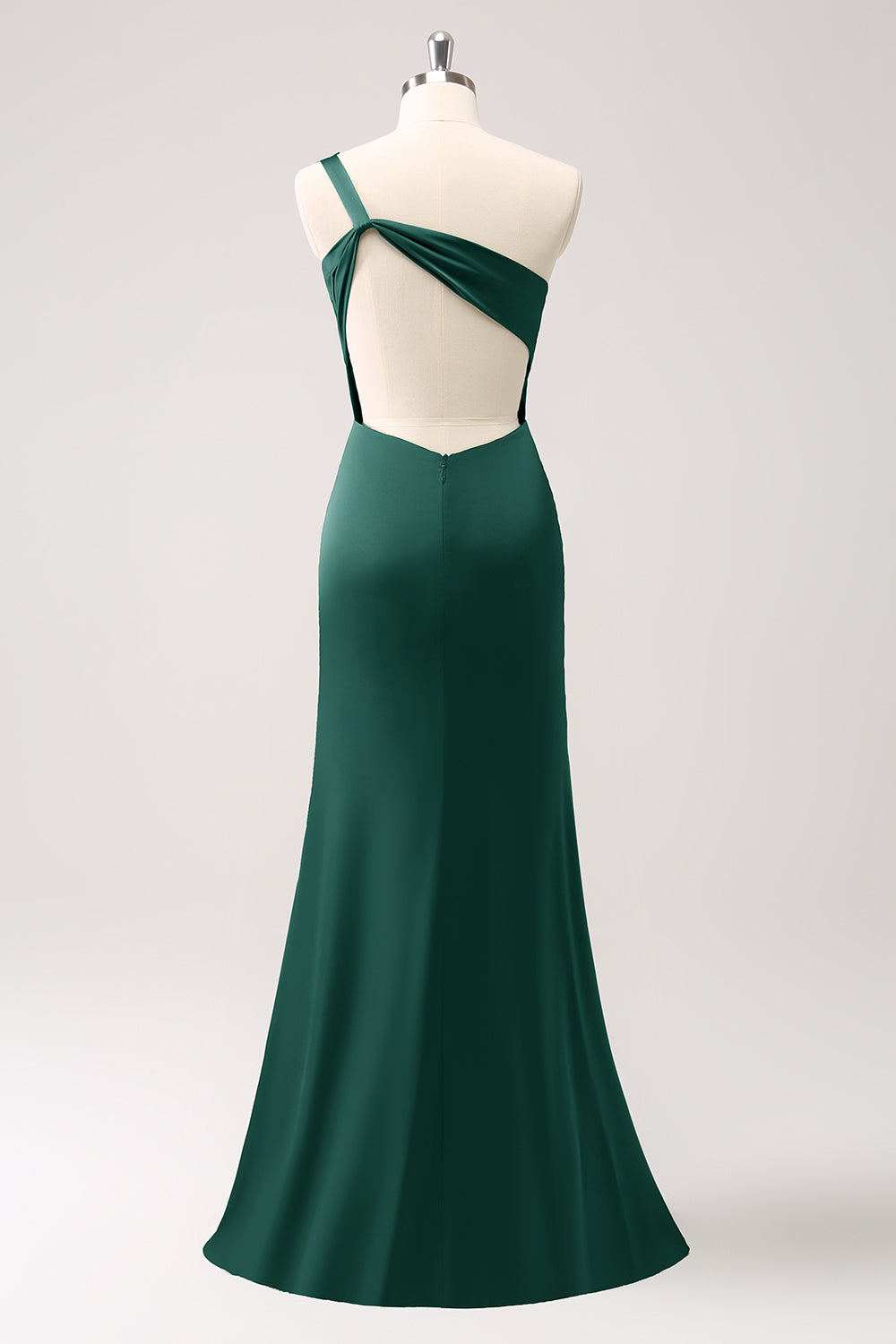 Wedtrend Women Elegant Bridesmaid Dress with Slit Mermaid One Shoulder Pleated Backless Wedding Party Guest Dress WEDTREND Wedtrend Women Elegant Bridesmaid Dress with Slit Mermaid One Shoulder Pleated Backless Wedding Party Guest Dress WEDTREND