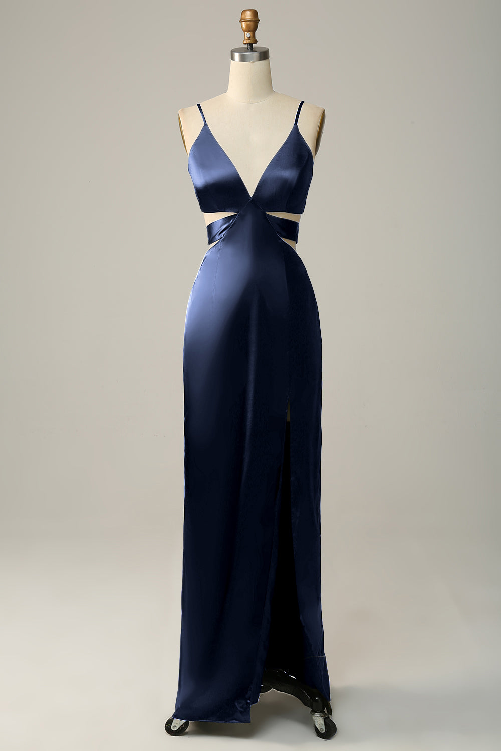 Wedtrend Women Dark Green Bridesmaid Dress Sheath Spaghetti Straps Cut Out Satin Long Wedding Guest Dress WEDTREND Wedtrend Women Dark Green Bridesmaid Dress Sheath Spaghetti Straps Cut Out Satin Long Wedding Guest Dress WEDTREND